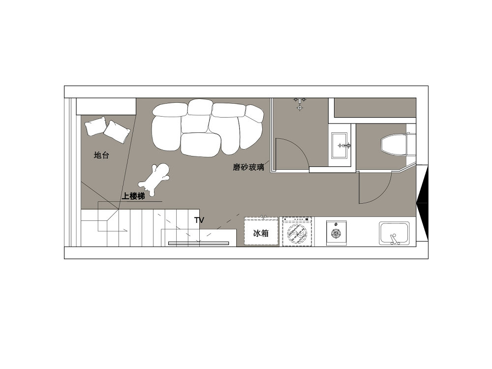 龍湖清能天奕loft現(xiàn)代風格裝修效果圖